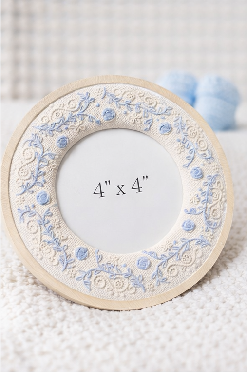Floral Stitch Photo Frame