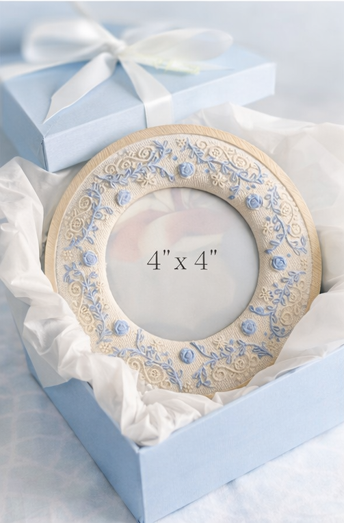 Floral Stitch Photo Frame