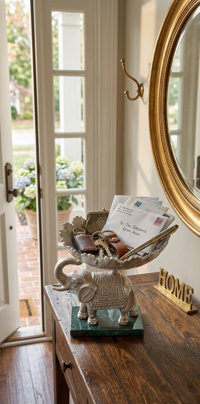 Royal Elephant Pedestal Bowl