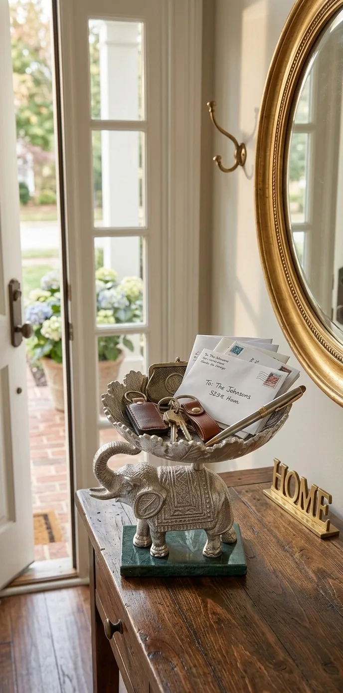 Royal Elephant Pedestal Bowl