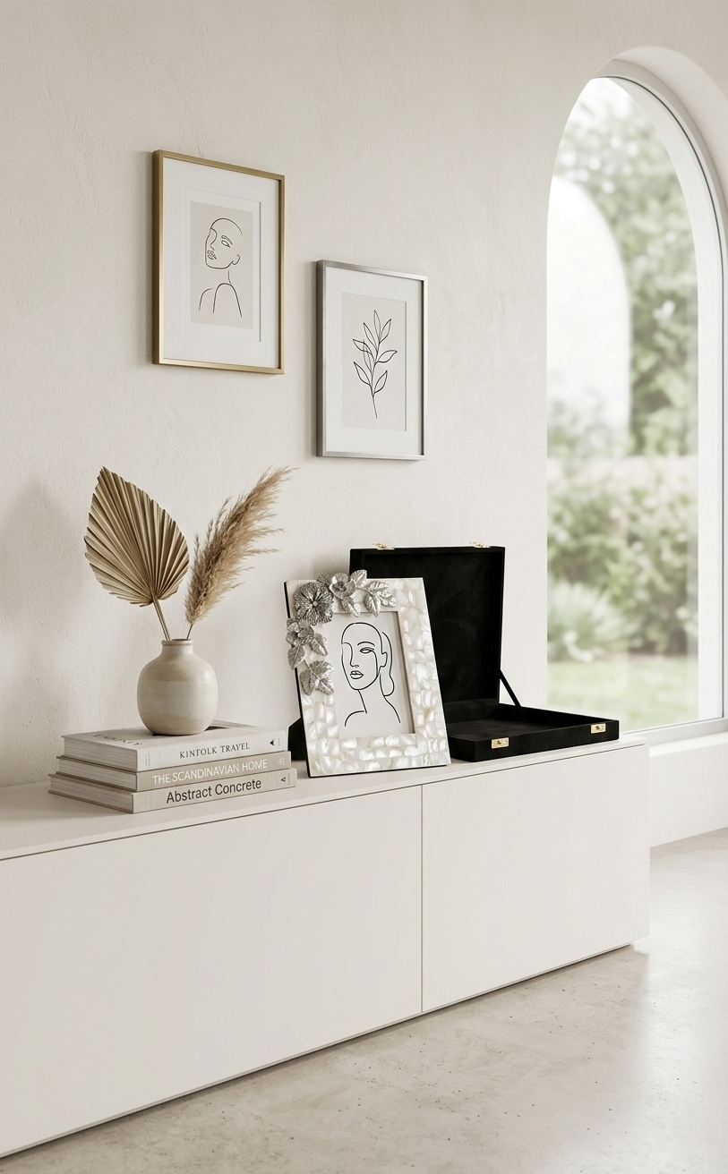 Pearl Bloom Frame With Velvet Box