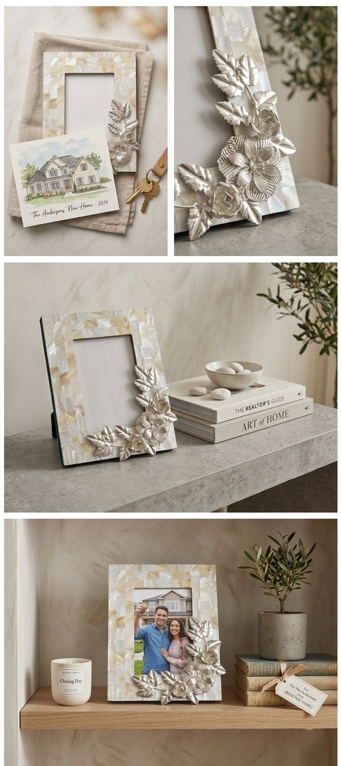 Pearl Bloom Frame With Velvet Box