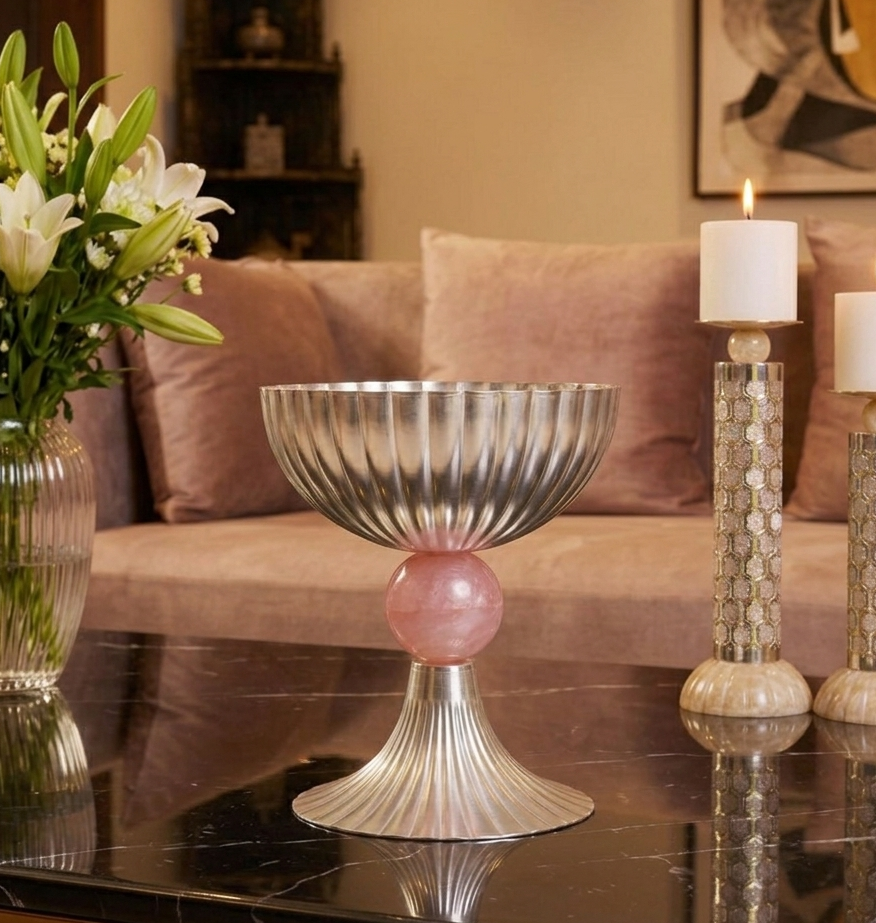Pedestal Silver-Plated Bowl