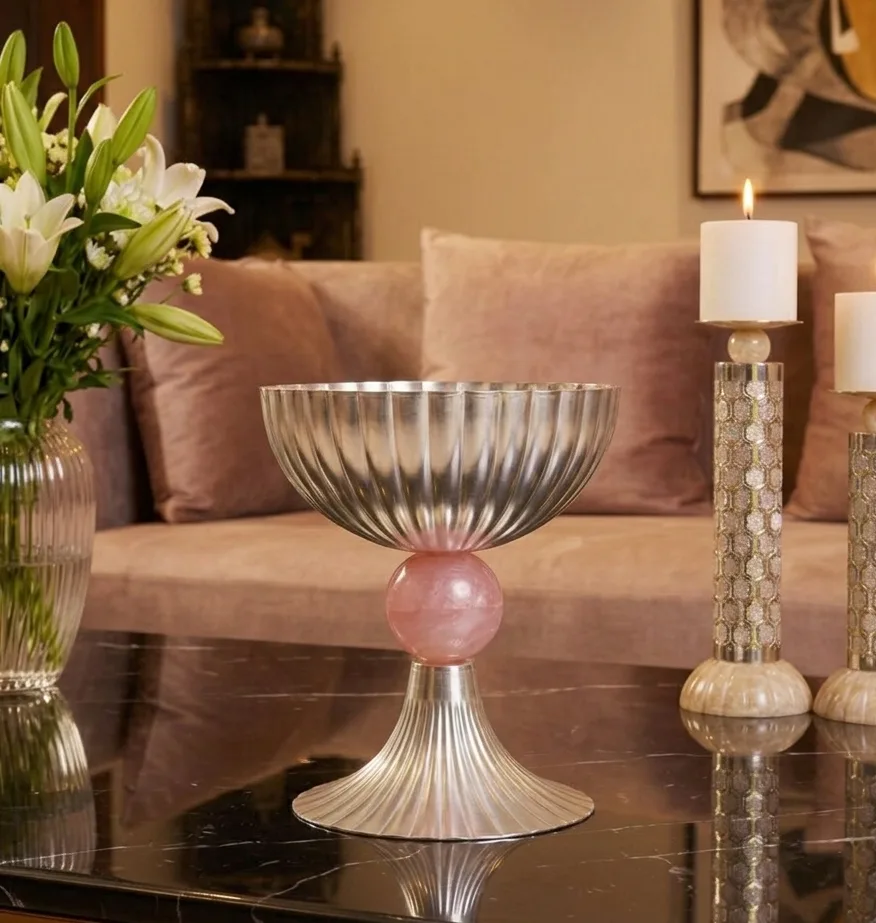 Pedestal Silver-Plated Bowl