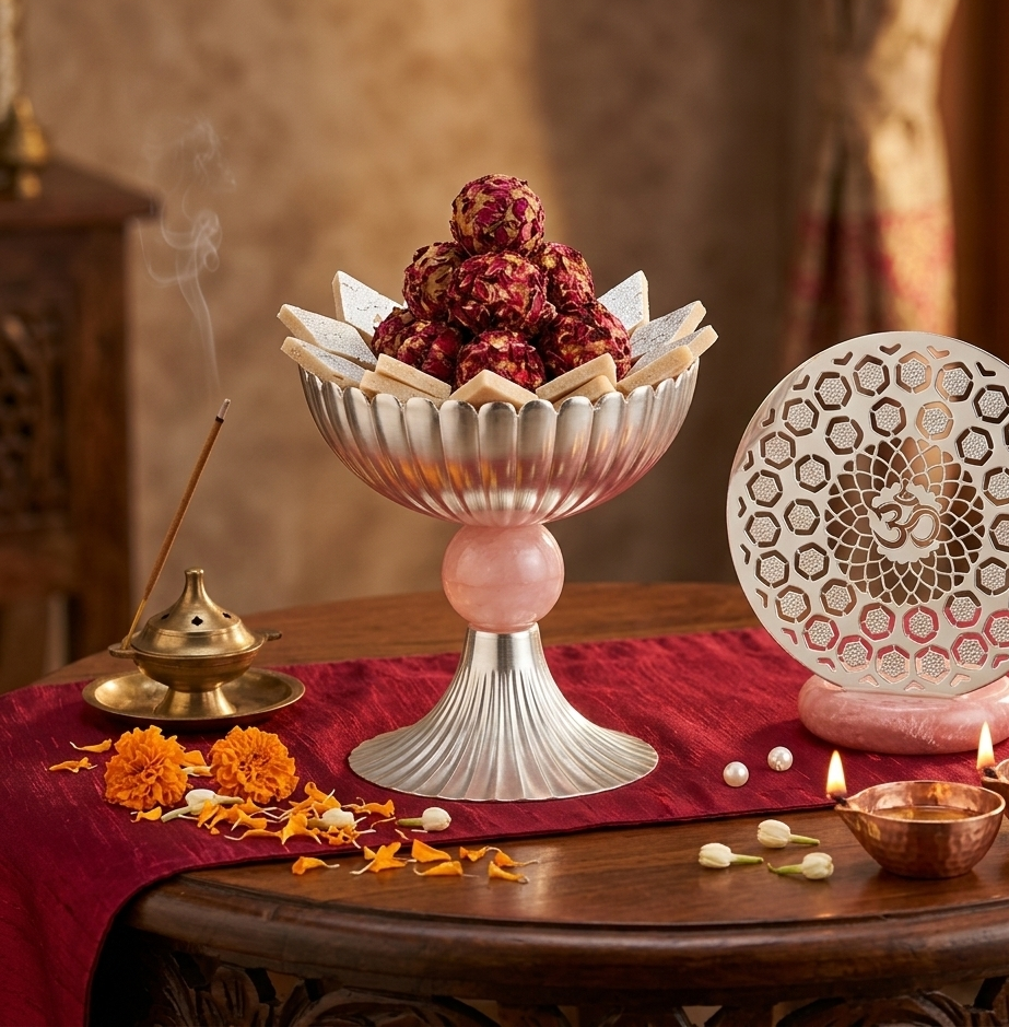 Pedestal Silver-Plated Bowl