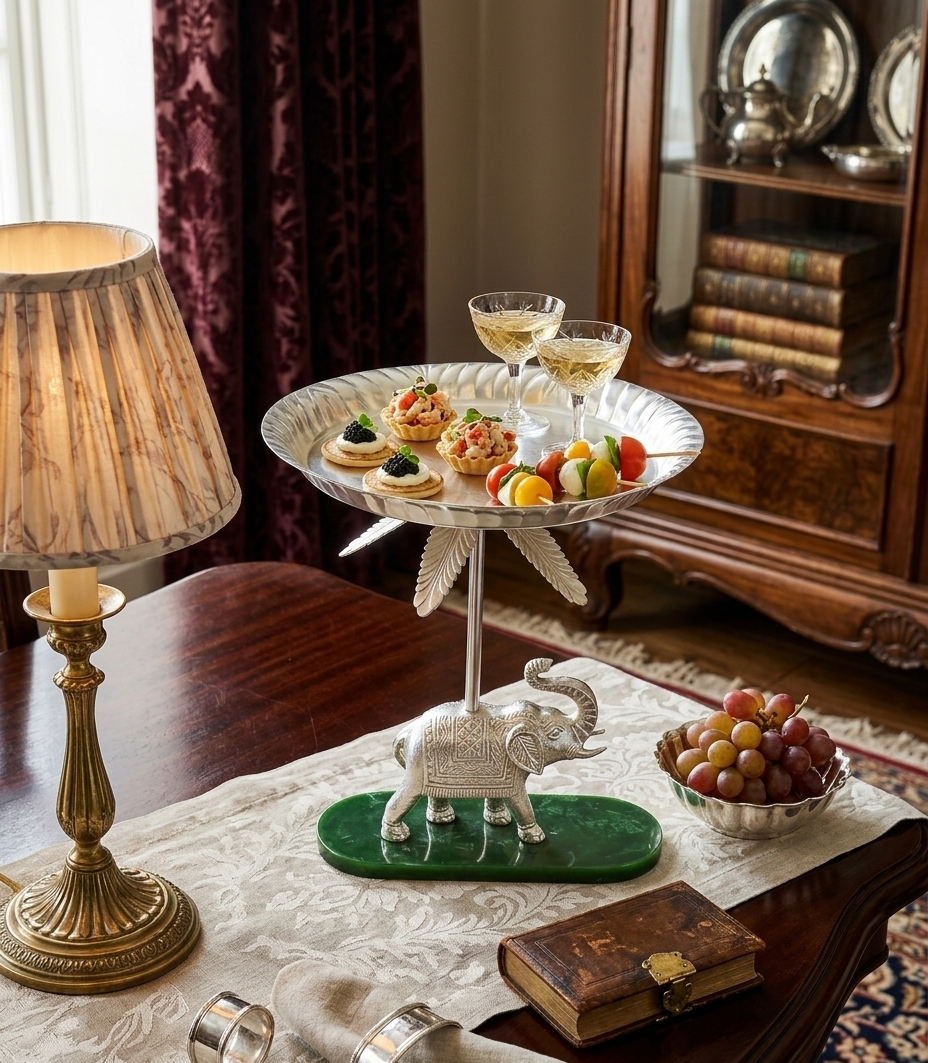 The Maharaja Silver-Plated Server