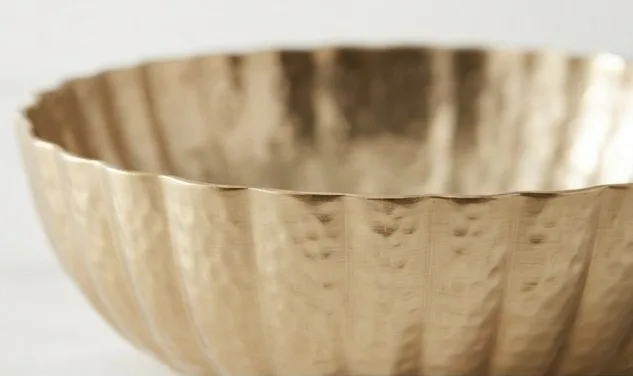 Gilded Lotus Decorative Bowl